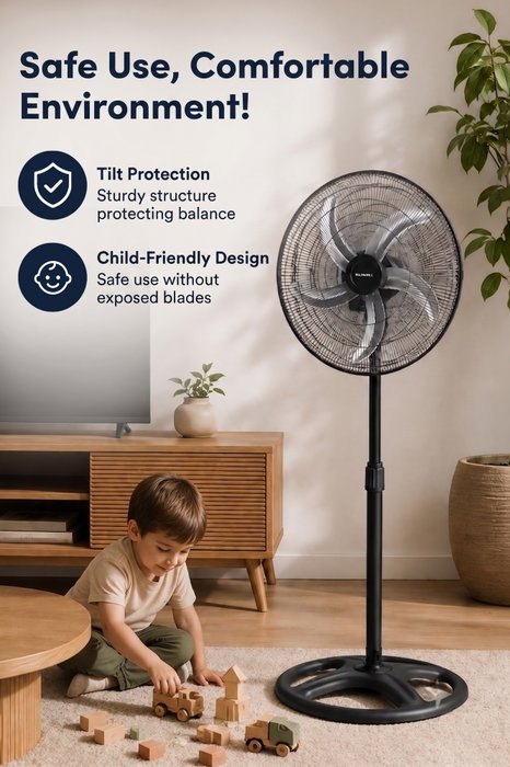 Kumtel KTF-340 Ventilador de 18 pulgadas Negro Kumtel KTF-340 Ventilador de 18 pulgadas Negro